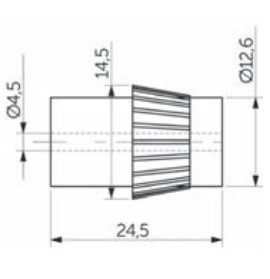Соединитель пластиковый трубы d16 белый Gridli_2