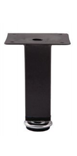 Опора меб. мет. D-737-3 h100 с регул. черный AKS_1