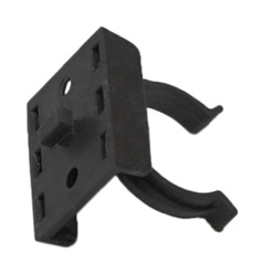 Крепление ножки к цоколю мебельному ПВХ чёрный РП_1