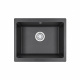 Мойка кварц, прямоугольная, 5551, 550*460мм, черный металлик, под столешницу, Granula_preview_1