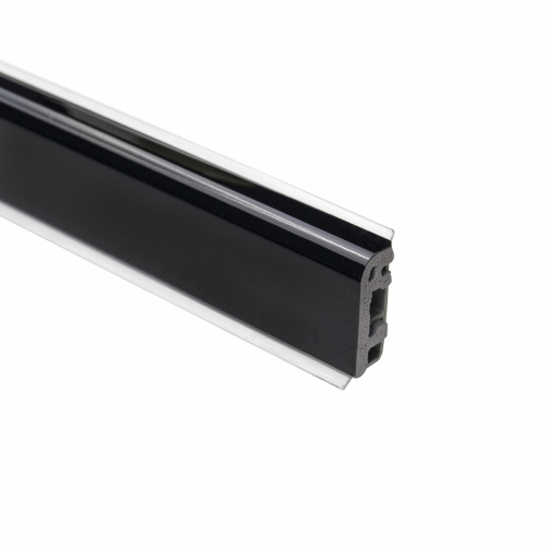 Плинтус ПВХ к столешнику AP630 чёрный глянец (1905) THERMOPLAST (1шт=3м.п.)_1