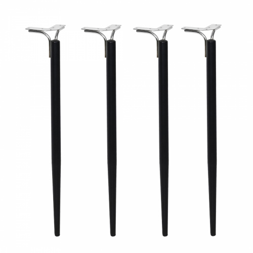 Опора меб. DIANA h725, черный матовый/хром (1 упак. = 4 шт.) AKS_1