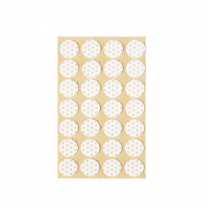 Подкладка самоприлипающая фетровая прорезиненная d20мм (1упак.=28шт), белая, Folmag