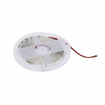 Лента светодиодная - 4,8W/m, 12V, 8мм, 2835, 60 д/м, IP20, нейтральный белый (4000K), CRI>80, 550 Lm, 20м, AKS фотография