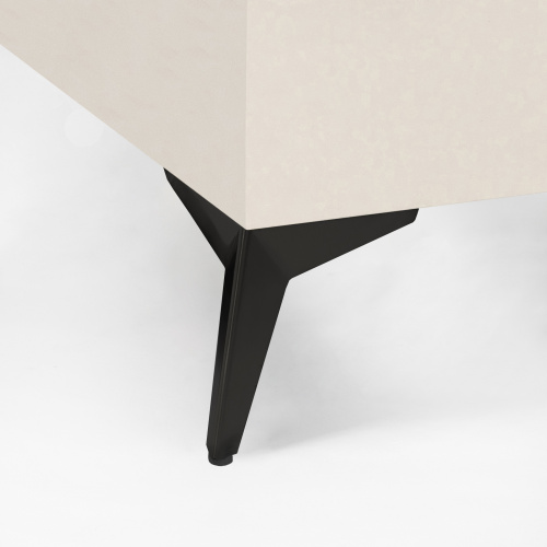 Опора меб. мет. HELLY h100 угловая черный матовый AKS_5