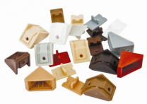 Уголок пластиковый одинарный с крышкой отдельно белый -02- (уп/100шт) РП фотография