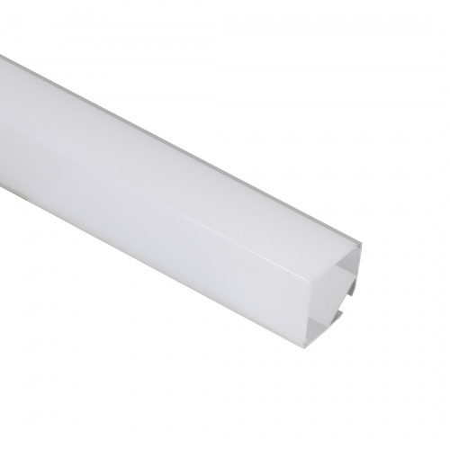 Профиль алюминиевый угловой/подвесной ORION-GREAT 3030Q с экраном квадрат, цвет алюминий, 2м, AKS_3