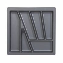 Лоток для столовых приборов 500 VERSO (430*430), металлик РП фотография