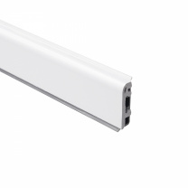 Плинтус ПВХ к столешнику AP630 белый глянец (1105) THERMOPLAST (1шт=3м.п.) фотография