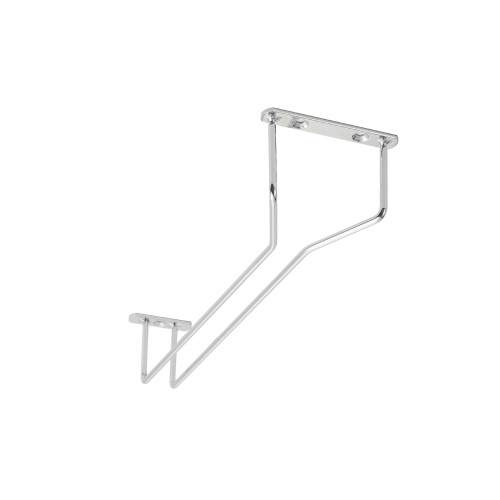 Держатель подвесной для бокалов однорядный, белый AKS_1