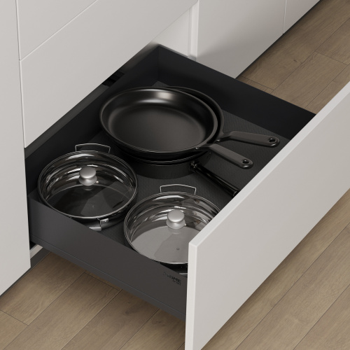 Выдвижная корзина 600 ICON, графит PRIME by AKS_6