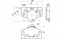 Элемент V верхний для раздвижных дверей белый LEBA 15 кг фотография
