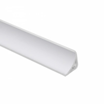 Плинтус ПВХ для столешницы алюминий узкий (S 013) AKS (1шт=3м.п.) фотография