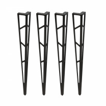 Опора меб. TECHNO h720, черный муар (1 упак. = 4 шт.) AKS фотография