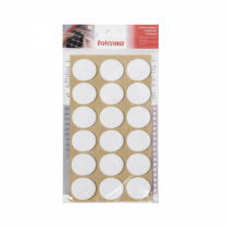 Подкладка самоприлипающая фетровая d25мм (1лист-18шт) белая Folmag