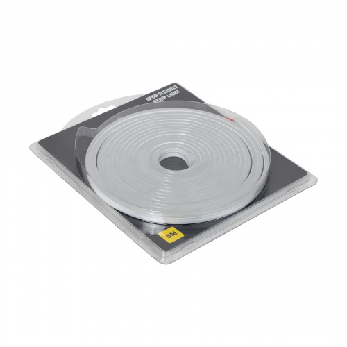 Гибкий неон - 9,6W/m, 24V, 6*12мм, 120 д/м, IP65, теплый белый (3000K) - 5м, AKS_3