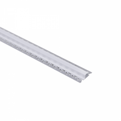 Профиль алюминиевый накладной в гипсокартон RIGEL-1513D, с экраном, цвет алюминий, 2м, AKS (в комплекте 4 заглушки)_1