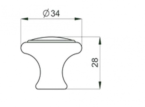 Ручка меб. кнопка пластик. PК02/K2 черный матовый AKS_2
