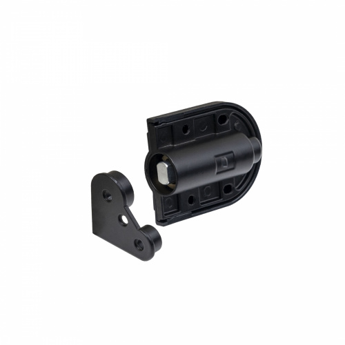 Петля для откидной крышки ящика черная 4-10кг с доводчиком AKS_1