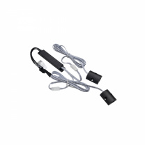 Выключатель бесконтактный на преграду, двойной, накладной, 12/24V, 60W/100W, черный, AKS фотография