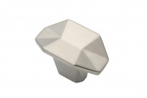 Ручка меб. кнопка мет. PRIZMA сатиновый никель, AKS фотография