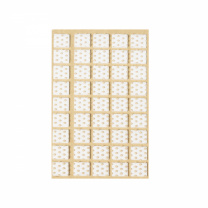 Подкладка самоприлипающая фетровая прорезиненная 15 х 15мм (1упак.=45шт), белая, Folmag фотография