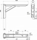 Полкодержатель складной Модель 2, 350*135*30 хром AKS_preview_1