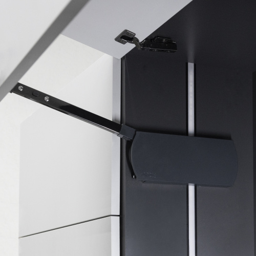 Подъемный механизм верхний H с доводчиком на две двери PRIME by AKS ZEVS графит_7