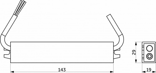 Блок питания Aqua 36W/12V, IP67, водонепроницаемый, AKS_2