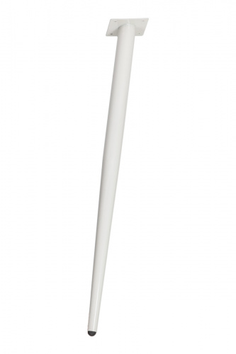 Опора меб. конусная h710 наклонная, белый AKS_1