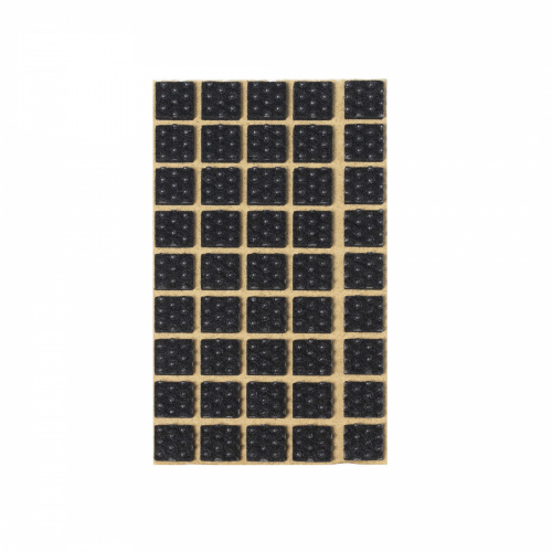 Подкладка самоприлипающая фетровая прорезиненная 15 х 15мм (1упак.=45шт), черная, Folmag_1