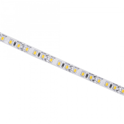 Лента светодиодная - 9,6W/m, 12V, 8мм, 2835, 120 д/м, IP20, теплый белый (3000K), CRI>80, 1100 Lm, 5м, AKS_3