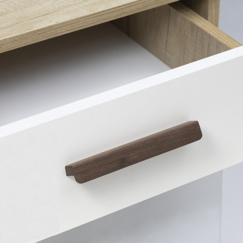 Ручка меб. скоба деревянная MIRA 128 орех, AKS_5