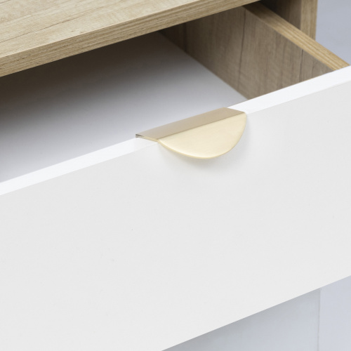 Ручка меб. накладная мет. LUNA 32 брашированное золото, AKS_4