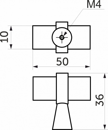 Ручка меб. кнопка мет. GRAFITTI черный матовый, AKS_2