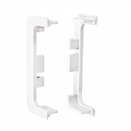 Комплект заглушек металлич. к профилю Gola, С-образных (левая+правая) белый глянец 3 AKS_1