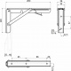 Полкодержатель складной Модель 1, 200 белый AKS _preview_1