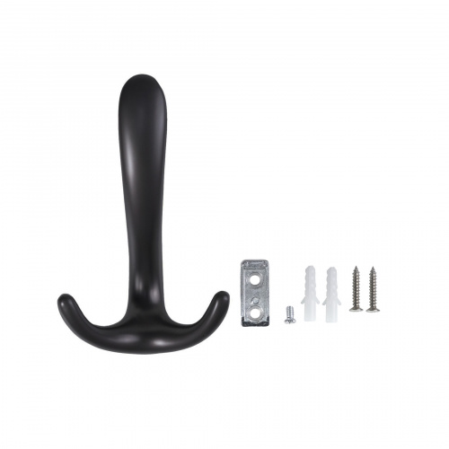 Крючок меб. трехрожковый мет. ROMA черный матовый AKS_6