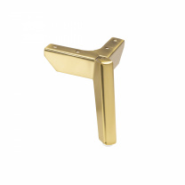 Опора меб. мет. TRIADA h120 угловая браш.золото AKS Опора меб. мет. TRIADA h120 угловая браш.золото AKS