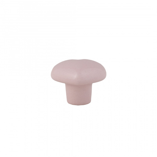 Ручка меб. кнопка керамич. LOVE, розовый, AKS_3