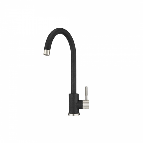 Смеситель для кухни высокий, ST-4031, черный, Granula _1