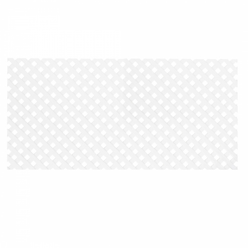 Решетка-вставка в фасад 620х300мм белая пластик PL_1