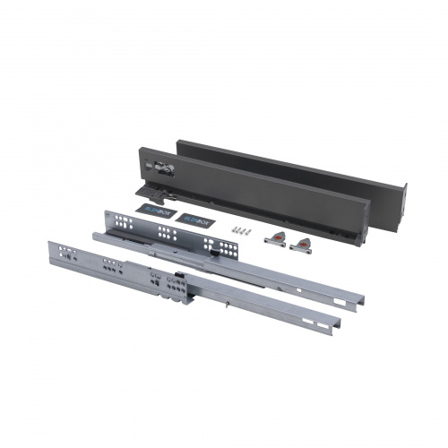 Система ящиков Slimbox AKS L-300 H=90 графит PUSH TO OPEN ДСП16мм_3