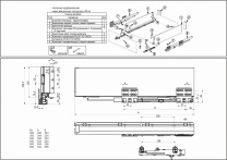 Система ящиков Slimbox Evolution L-500 H=116 графит PUSH TO OPEN ДСП16мм фотография