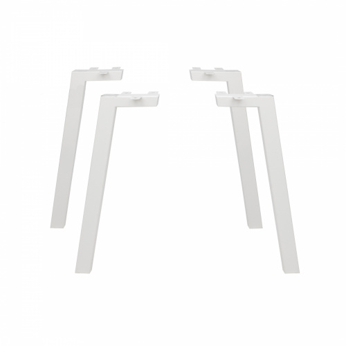 Опора меб. прямоугольная 60*40 h710 наклонная, белый (1 компл. = 4 шт.) AKS_1