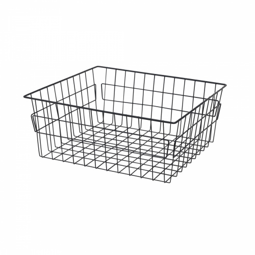 Выдвижная корзина для белья 500 (455*485*200) б/н, графит WIEXPOL_1