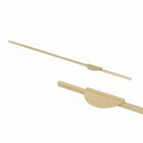 Ручка меб. скоба алюм. FORTUNA 896/1000 брашированное золото, AKS фотография