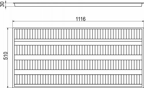 Лоток для приправ 1120 (510*1116), металлик РП_2