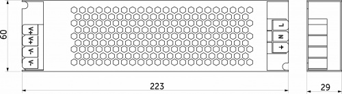 Блок питания Indoor 400W/24V, серия 5, с диммированием, быстрозажимные клеммы, AKS_2