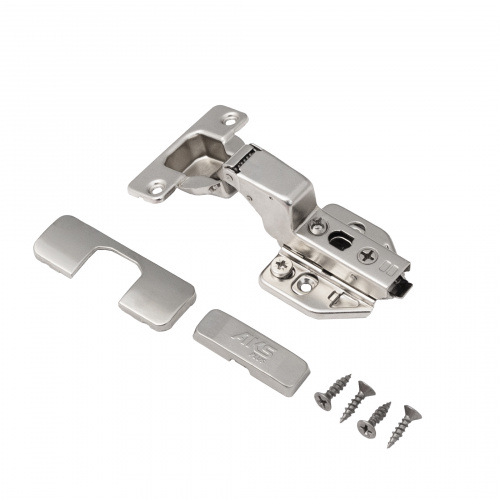 Петля внутренняя с доводчиком 48мм h3 clip-on AKS PLUS 3D (саморезы, заглушки)_3